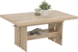 Preview: Couchtisch Felix Dekor Viking Oak | ausziehbar + höhenverstellbar